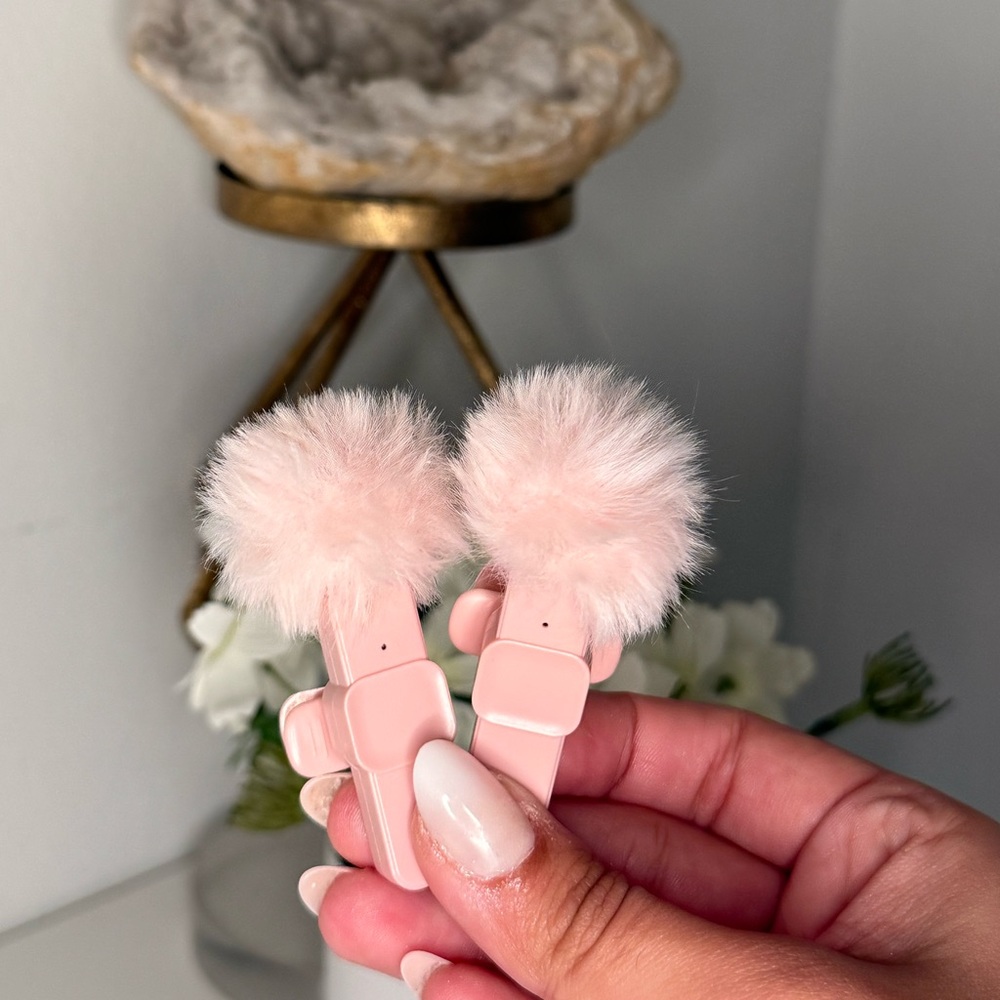 Pink Fluffy Content Mic